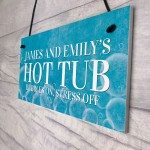 Hot Tub Sign Personalised Outdoor Garden Shed Summerhouse Sign