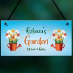 Personalised Garden Plaque Hanging Summerhouse Sign Friendship