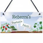 Personalised Vegetable Patch Sign Outdoor Garden Shed Sign