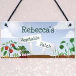 Personalised Vegetable Patch Sign Outdoor Garden Shed Sign