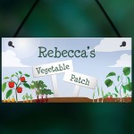 Personalised Vegetable Patch Sign Outdoor Garden Shed Sign