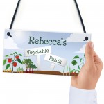 Personalised Vegetable Patch Sign Outdoor Garden Shed Sign