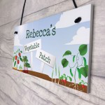 Personalised Vegetable Patch Sign Outdoor Garden Shed Sign