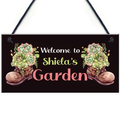 Personalied Garden Sign Wall Sign For Summerhouse Shed Plaque