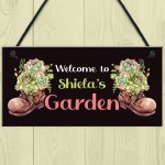 Personalied Garden Sign Wall Sign For Summerhouse Shed Plaque