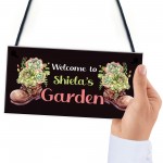 Personalied Garden Sign Wall Sign For Summerhouse Shed Plaque