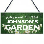 Personalised Garden Welcome Signs Novelty Garden Shed Decor