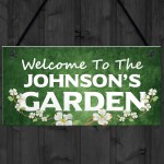 Personalised Garden Welcome Signs Novelty Garden Shed Decor