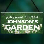 Personalised Garden Welcome Signs Novelty Garden Shed Decor