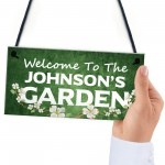 Personalised Garden Welcome Signs Novelty Garden Shed Decor