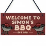 Personalised BBQ Barbecue Signs Personalised Garden Decor Gifts