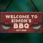 Personalised BBQ Barbecue Signs Personalised Garden Decor Gifts