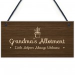 Personalised Allotment Sign Nanny Grandma Nan Nanna Gift