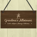 Personalised Allotment Sign Nanny Grandma Nan Nanna Gift