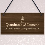 Personalised Allotment Sign Nanny Grandma Nan Nanna Gift