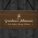 Personalised Allotment Sign Nanny Grandma Nan Nanna Gift