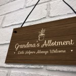 Personalised Allotment Sign Nanny Grandma Nan Nanna Gift