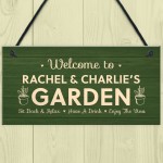 Garden Sign Personalised Welcome Home Gift Summerhouse Sign