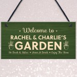 Garden Sign Personalised Welcome Home Gift Summerhouse Sign