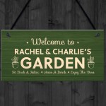 Garden Sign Personalised Welcome Home Gift Summerhouse Sign