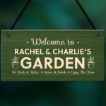 Garden Sign Personalised Welcome Home Gift Summerhouse Sign