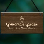 Personalised Garden Sign Nanny Grandma Nan Nanna Gift Home Gift