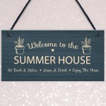 Novelty Summer House Signs Garden Shed Plaques Home Decor