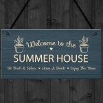 Novelty Summer House Signs Garden Shed Plaques Home Decor