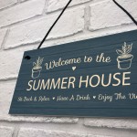 Novelty Summer House Signs Garden Shed Plaques Home Decor