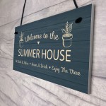 Novelty Summer House Signs Garden Shed Plaques Home Decor