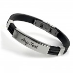 PERSONALISED Engraved Mens Womens Bracelet ID Gift 