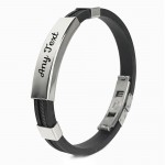 PERSONALISED Engraved Mens Womens Bracelet ID Gift 