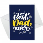 Quirky Dad Birthday Card From Daughter Son Best Dad Fathers Day