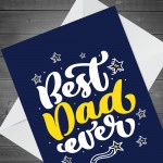 Quirky Dad Birthday Card From Daughter Son Best Dad Fathers Day