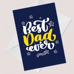 Quirky Dad Birthday Card From Daughter Son Best Dad Fathers Day