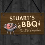 Funny Joke Personalised BBQ Sign Man Cave Garden Shed Sign