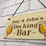 Personalised Decking Bar Novelty Sign For Garden Summerhouse