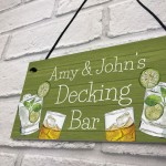 Personalised Decking Bar Sign For Garden Summerhouse Alcohol