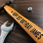 Quirky Birthday Gift For Him Engraved Hammer Dad Uncle Gift