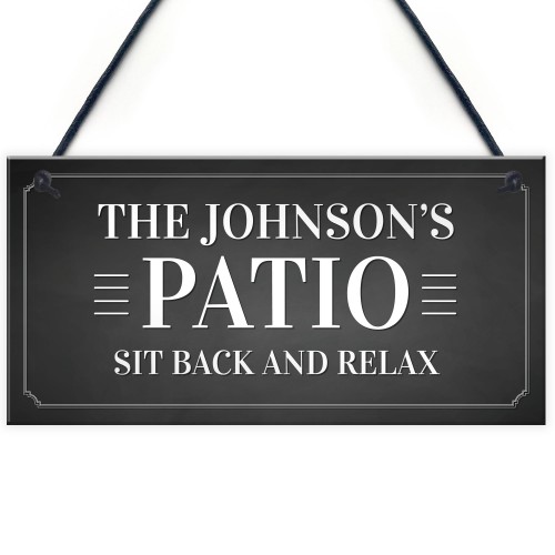 Personalised Patio Sign Garden Shed Summerhouse Sign New Home