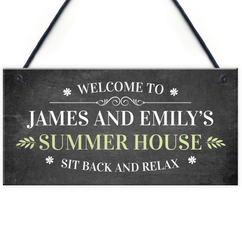 Personalised Summer House Garden Shed Sign Novelty Home Decor