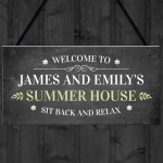 Personalised Summer House Garden Shed Sign Novelty Home Decor