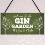 Novelty Gin Garden Bar Sign Novelty Home Decor Sign Gift