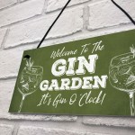 Novelty Gin Garden Bar Sign Novelty Home Decor Sign Gift