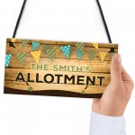 Personalised Colourful Allotment Sign For Garden Shed Family