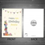 Quirky Colourful 1st 2nd 3rd 4th 5th Birthday Card For Daughter