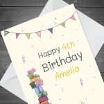 Quirky Colourful 1st 2nd 3rd 4th 5th Birthday Card For Daughter