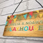 Childs Playhouse Sign Personalised Garden Shed Sign Son Daughter