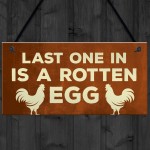 Funny Chicken Signs Novelty Chicken Coop Garden Decor Signs