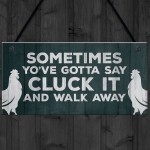 Funny Chicken Coop Sign Novelty Chicken Gifts Hanging Garden